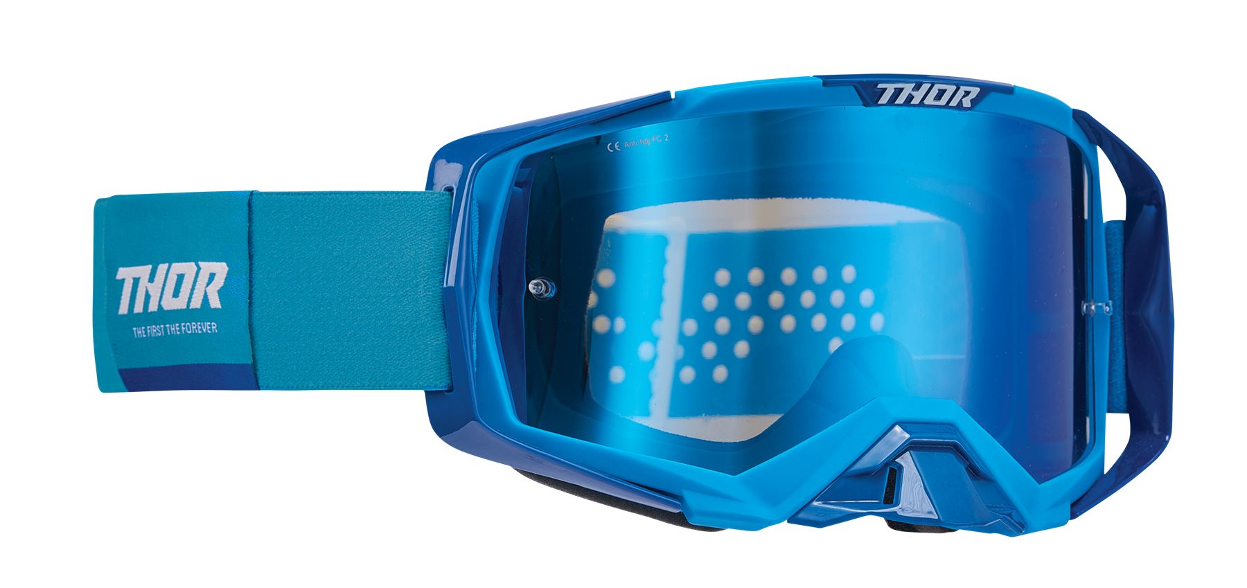 Thor 2025 Goggles Activate Blue White